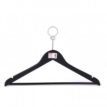 Вешалка-плечики Jas антивандальная Attache CU3014-AB кольцо черный