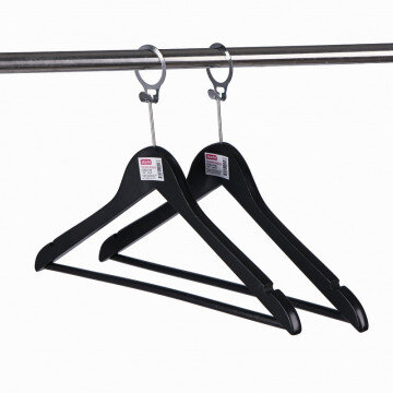 Вешалка-плечики Jas антивандальная Attache CU3014-AB кольцо черный