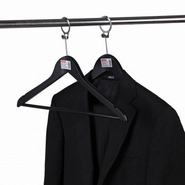 Вешалка-плечики Jas антивандальная Attache CU3014-AB кольцо черный