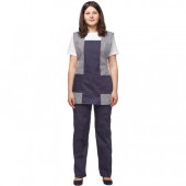 Костюм для горничных и уборщиц у08-СБР синий (р.56-58)р.158-164