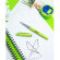 Ручка гелевая Attache Selection Lime, зеленый корпус, неавтомат. синий