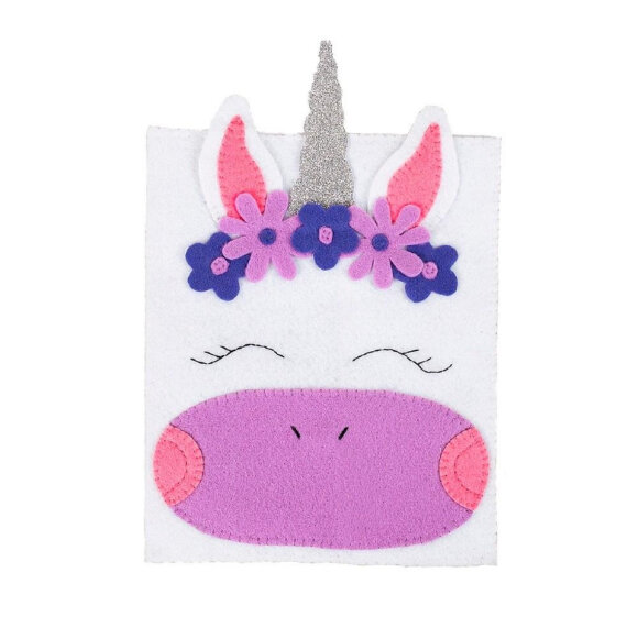 Набор для шитья игрушки Miadolla Обложка для тетради Единорог,TF-0359