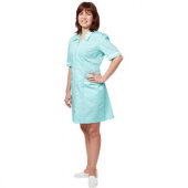 Халат медицинский м09-ХЛ св. мор.волн (р.56-58) 158-164