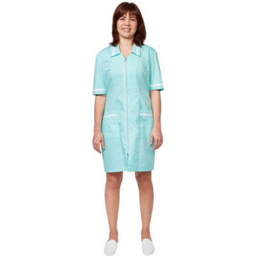 Халат медицинский м09-ХЛ св. мор.волн (р.56-58) 158-164