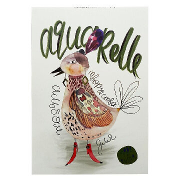 Альбом д/рисов.акварелью 40л А4,склейка,тв.подл,бл.180гр Творчество 00036