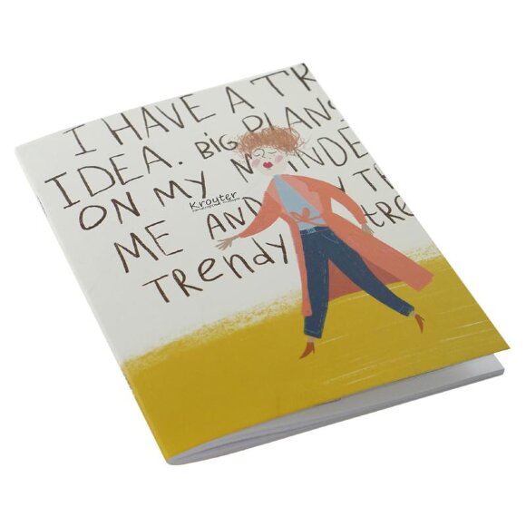 Тетрадь общая А5,48л,165х206,кл,скреп,обл.карт,бл.65гр Серия В тренде 00012