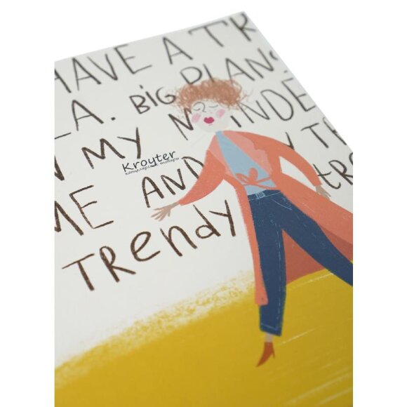 Тетрадь общая А5,48л,165х206,кл,скреп,обл.карт,бл.65гр Серия В тренде 00012