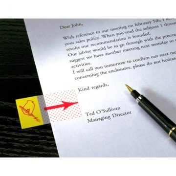 Клейкие закладки пласт.  Поставьте подпись  50л. Post-it ?680-31