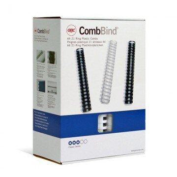 Пружины для переплета пластиковые GBC 51мм, белые 50шт/уп.