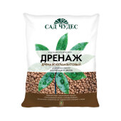 Дренаж керамзитовый (крупный) фракция 8-20 мм. 2 л САД ЧУДЕС Дренаж керамзитовый (крупный) фракция 8-20 мм. 2 л САД ЧУДЕС