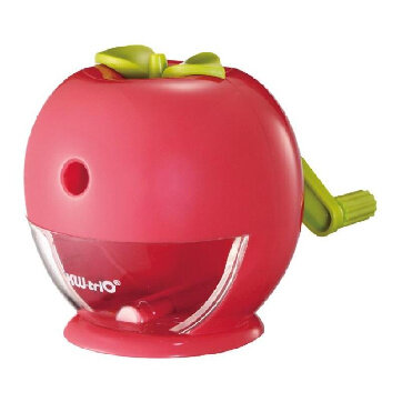 Точилка механическая детская Kw-Trio Яблоко, пластик,цвет в асс  31FA