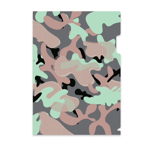 Папка уголок А4 №1School Милитари цветной 2 шт/уп (2 цвета)