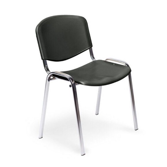 Стул UP_EChair Rio(ИЗО) хром, пластик черный Стул UP_EChair Rio(ИЗО) хром, пластик черный