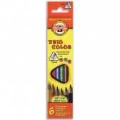 Карандаши цветные 6цв 3-гран Koh-I-Noor Triocolor 3131/6 Карандаши цветные 6цв 3-гран Koh-I-Noor Triocolor 3131/6