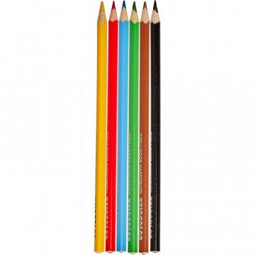 Карандаши цветные 6цв 3-гран Koh-I-Noor Triocolor 3131/6 Карандаши цветные 6цв 3-гран Koh-I-Noor Triocolor 3131/6