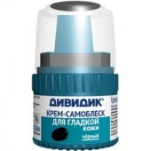 Крем для обуви ДИВИДИК Самоблеск в пласт. банке с намазком черный 55мл