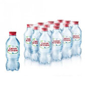 Вода питьевая Святой Источник ПЭТ 0,33л газ.12шт/уп