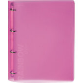 Бизнес-тетрадь Attache Rainbow Style А4 на кольцах, смен.блок, розов