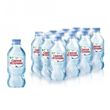 Вода питьевая Святой Источник ПЭТ 0,33л негаз.12 шт/уп