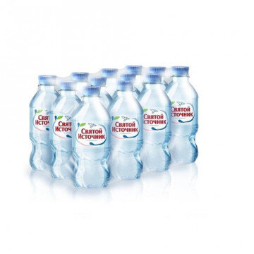 Вода питьевая Святой Источник ПЭТ 0,33л негаз.12 шт/уп