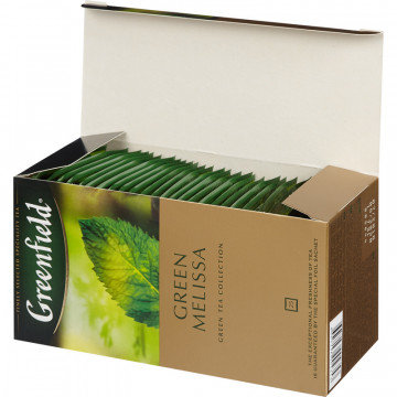Чай Greenfield Green Melissa зеленый фольгир.25пак/уп 0435-10