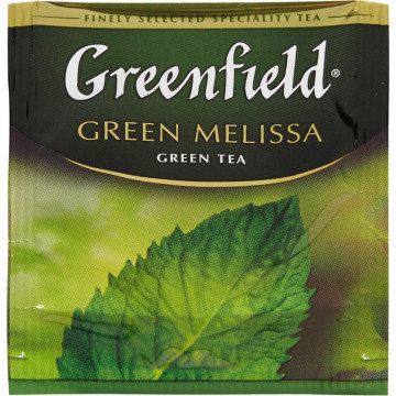 Чай Greenfield Green Melissa зеленый фольгир.25пак/уп 0435-10