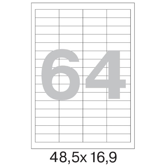 Этикетки самоклеящиеся Office Label 48,5х16,9 мм/64 шт. на листеА4 50 лис Этикетки самоклеящиеся Office Label 48,5х16,9 мм/64 шт. на листеА4 50 лис