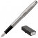 Ручка перьевая PARKER SONNET STAINLESS STEEL СT 2 черных картрид 1931509