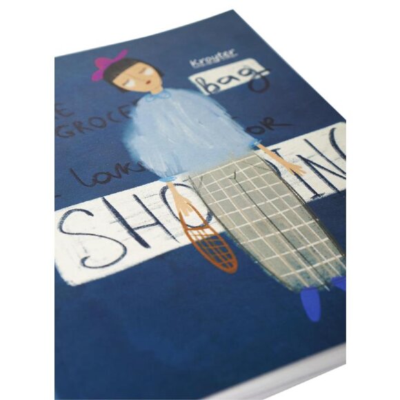 Тетрадь общая А5,48л,165х206,кл,скреп,обл.карт,бл.65гр Серия В тренде 00010