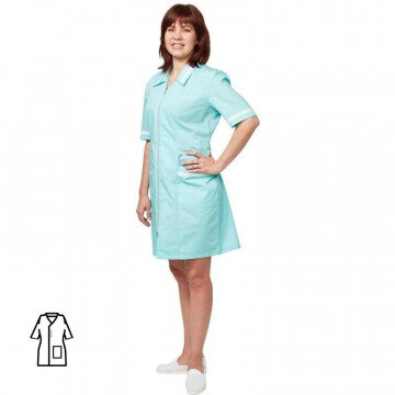 Халат медицинский м09-ХЛ св. мор.волн (р.48-50) 170-176 Халат медицинский м09-ХЛ св. мор.волн (р.48-50) 170-176