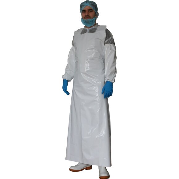 Фартук многоразовый HACCPER Uretex TPU белый 0,15мм (950110)