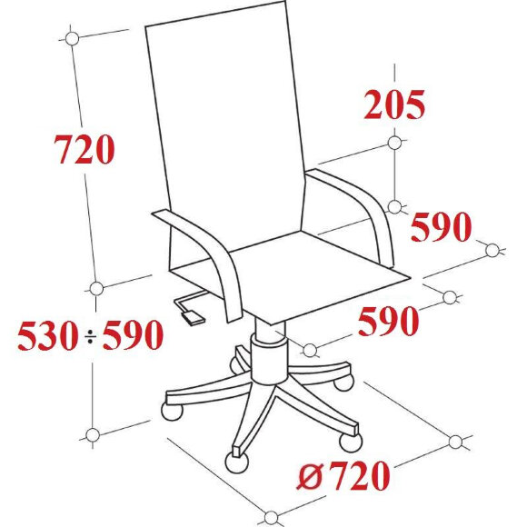 Кресло VT_CHAIRMAN 503 кожа черный, дерево т.орех