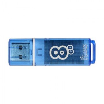 Флеш-память Smartbuy 8GB Glossy series Blue Флеш-память Smartbuy 8GB Glossy series Blue