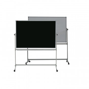 Доска магнитно-комбинированная меловая 1-эл.поворот.100x150 см черный-белый