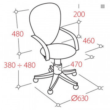 Кресло VT_СHAIRMAN 205 (PRESTIGE ERGO) ткань черная