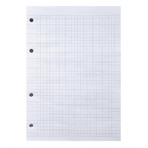 Блокнот А5 80л. клетка склейка с отверст./колец.  Mur-mur лампа. N2433