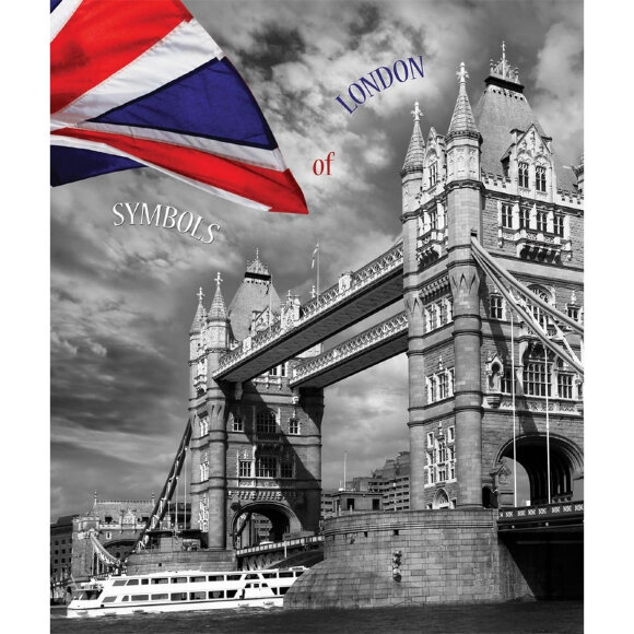 Тетрадь общая А4,80л,клетка,скрепка London ТО80А49375 в ассор