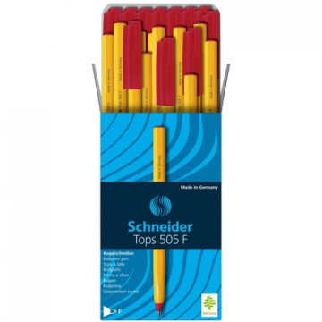 Ручка шариковая SCHNEIDER Tops 505 F однораз. красный ст. 0,4мм Германия Ручка шариковая SCHNEIDER Tops 505 F однораз. красный ст. 0,4мм Германия