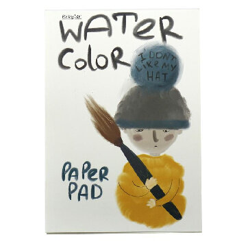 Альбом д/рисов.акварелью 40л А4,склейка,тв.подл,бл.160гр Серия Друзья 00072