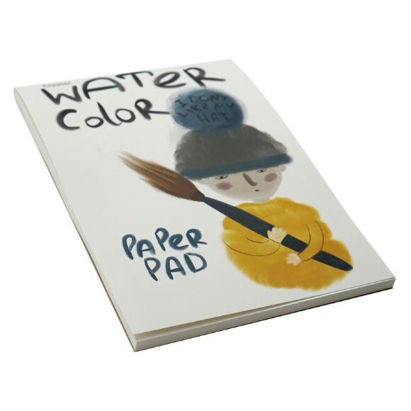 Альбом д/рисов.акварелью 40л А4,склейка,тв.подл,бл.160гр Серия Друзья 00072