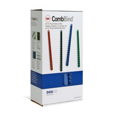 Пружины для переплета пластиковые GBC 22мм, синие 100шт/уп.