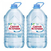 Вода питьевая Святой Источник ПЭТ 5 л негаз. 2шт/уп