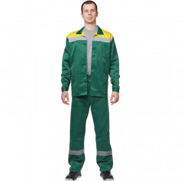 Спец.одежда летняя Костюм летний л02-КБР кур/бр зел/желт 64-66/182-