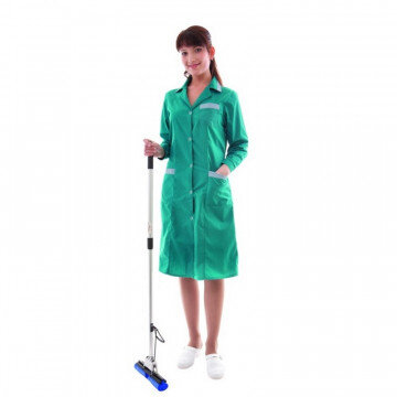 Халат для горничных и уборщиц у01-ХЛ дл.рук бирюз(р.64-66) 158-164 Халат для горничных и уборщиц у01-ХЛ дл.рук бирюз(р.64-66) 158-164