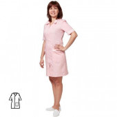Халат медицинский м09-ХЛ розовый (р.52-54) 170-176