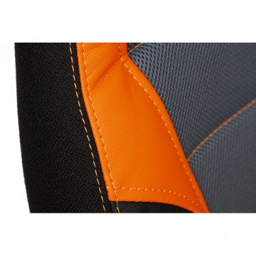 Кресло игровое UT_Echair Кресло IMPREZA к/з,ткань,чер/сер/ор 36-6/12/14-43