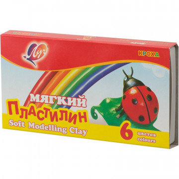 Пластилин Луч Кроха 6цв 99гр со стеком