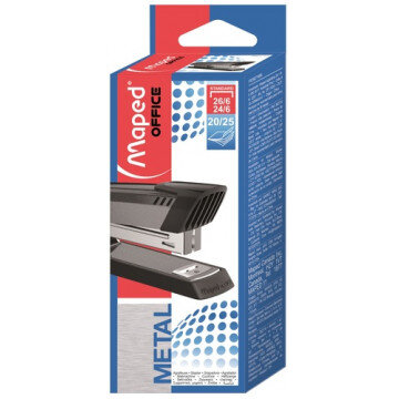 Степлер MAPED START  до 25 листов металлический (24/6 и 26/6),графит392710