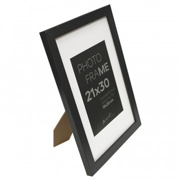 Рамка пластиковая с паспарту Gloria Black 21x30 37321