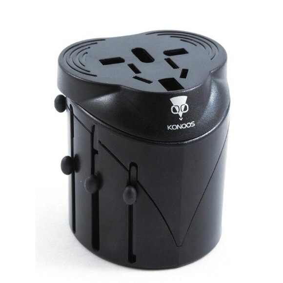 Переходник сетевой для путешествий, EU/US/UK/RU, Cablexpert/Konoos, WTA-1